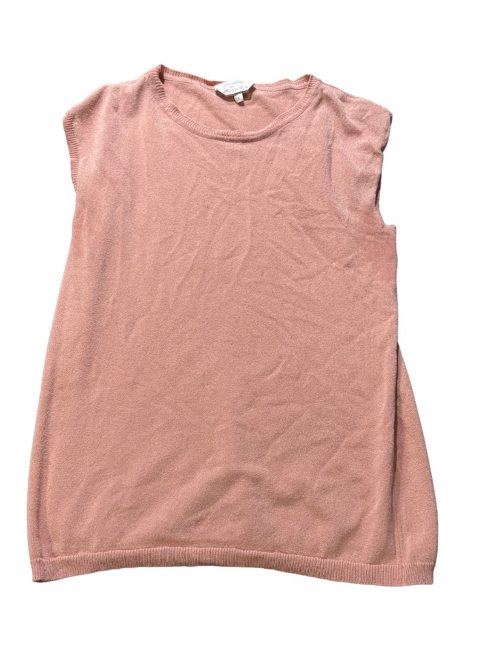 Max Mara designer lightweight pink sleeveless shell